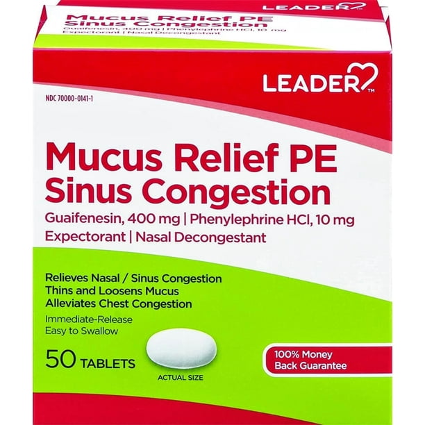 LDR MUCUS RLF PE TB 400-10MG 50