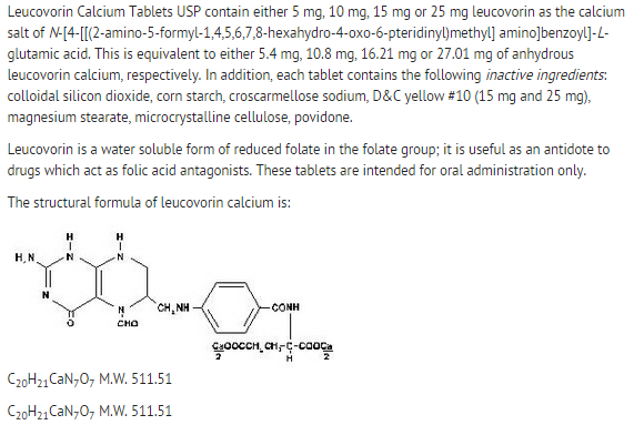 LEUCOVORIN TB 10MG 24