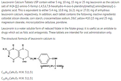 LEUCOVORIN TB 10MG 24