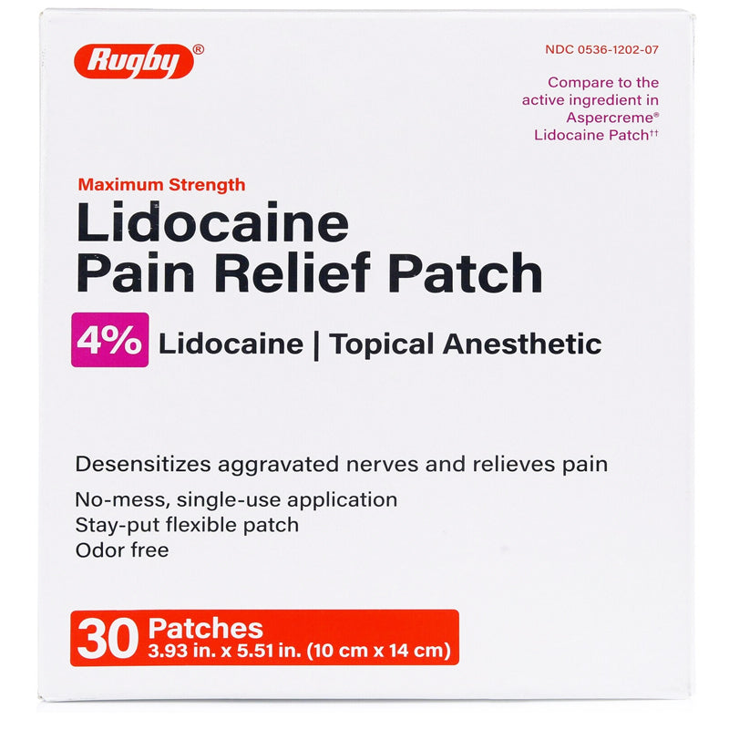 LIDOCAINE PAIN RELIEF 4% PAT 6