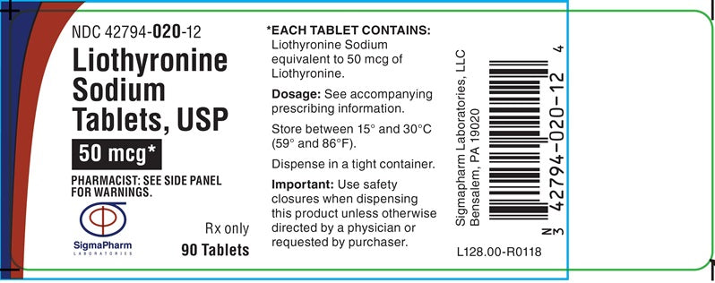 LIOTHYRONINE SOD TB 50MCG 100