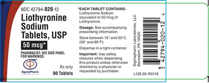 LIOTHYRONINE SOD TB 50MCG 100