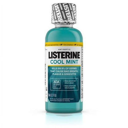Listerine Cool Mint Antiseptic Mouthwash, Mint, 3.2 oz