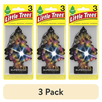 Little Trees Supernova Hanging Air Freshener, 3 Pack