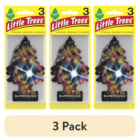 Little Trees Supernova Hanging Air Freshener, 3 Pack