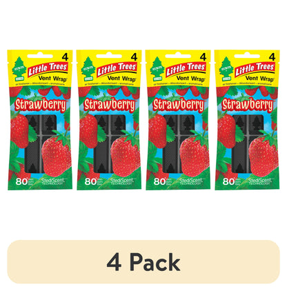Little Trees Strawberry Hanging Air Freshener - 3 pack
