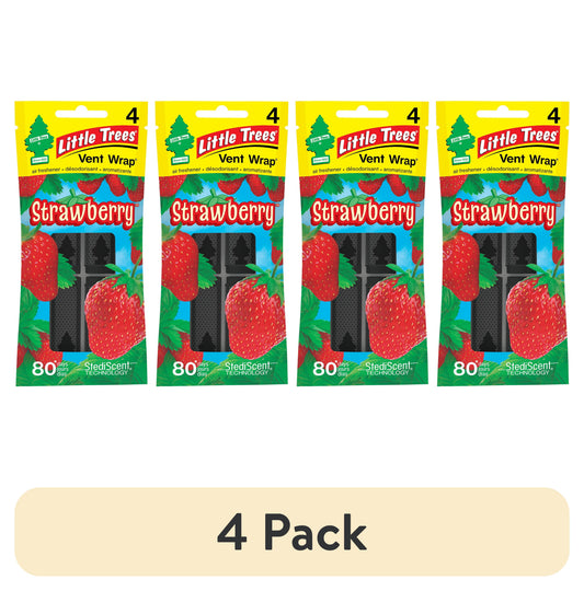 Little Trees Strawberry Hanging Air Freshener - 3 pack