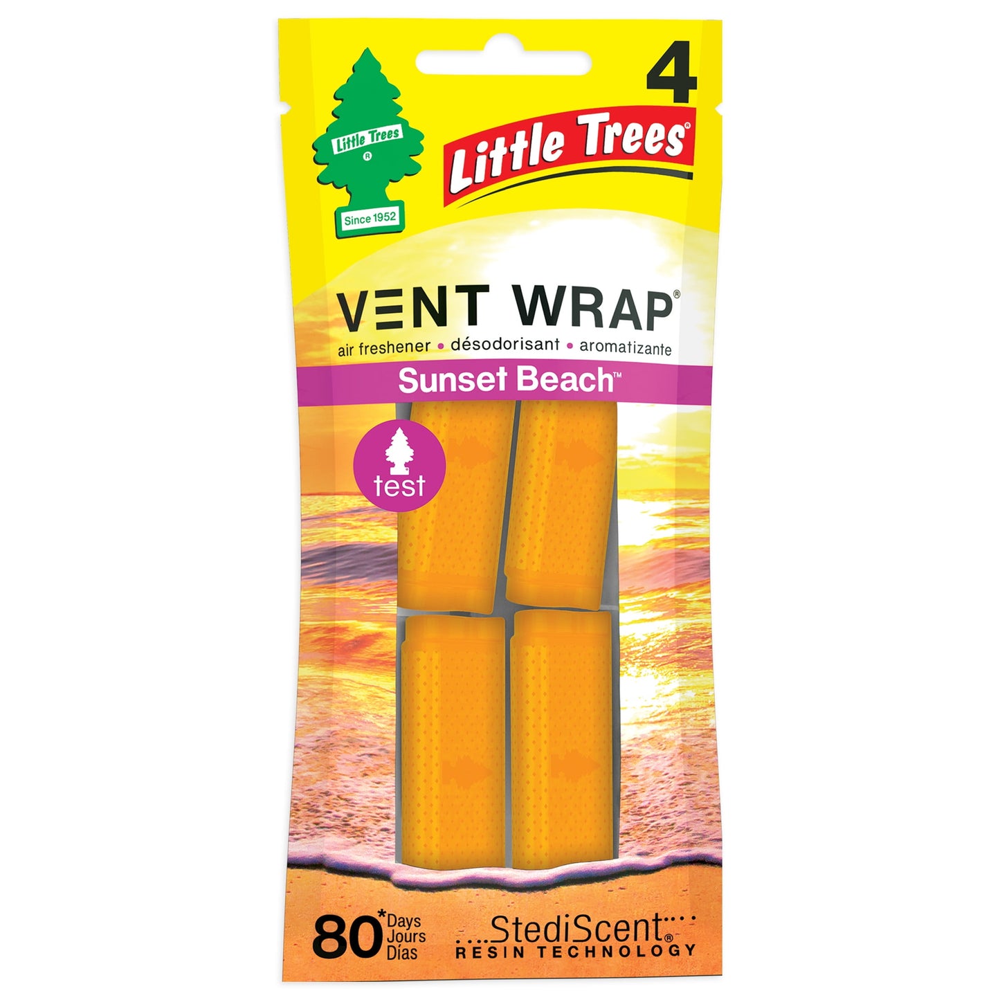 Little Trees Sunset Beach Hanging Air Fresheners - 3 pack