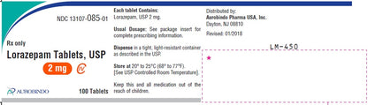 LORAZEPAM TB 2MG 500 C4
