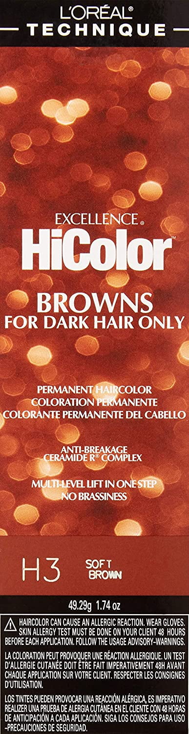 Loreal Excel Hicolor H03 Tube Soft Brown 1.74oz