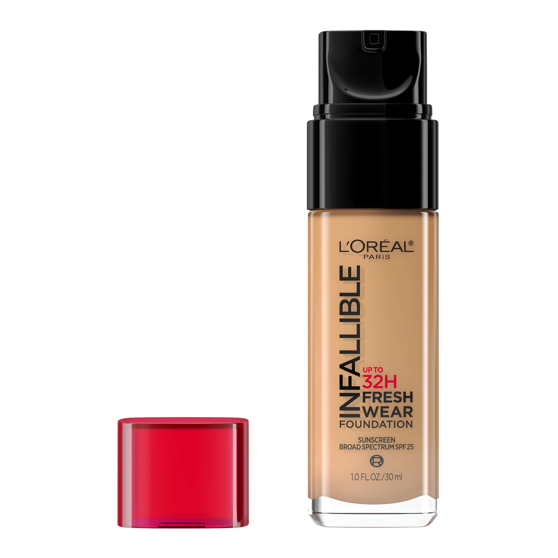 L'ORÉAL PARIS Infallible 32 Hour Fresh Wear Lightweight Foundation, 485 Golden Sun, 1 oz.