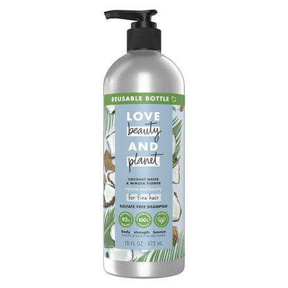 Love Beauty and Planet Vegan Shampoo Coconut and Mimosa - 3oz