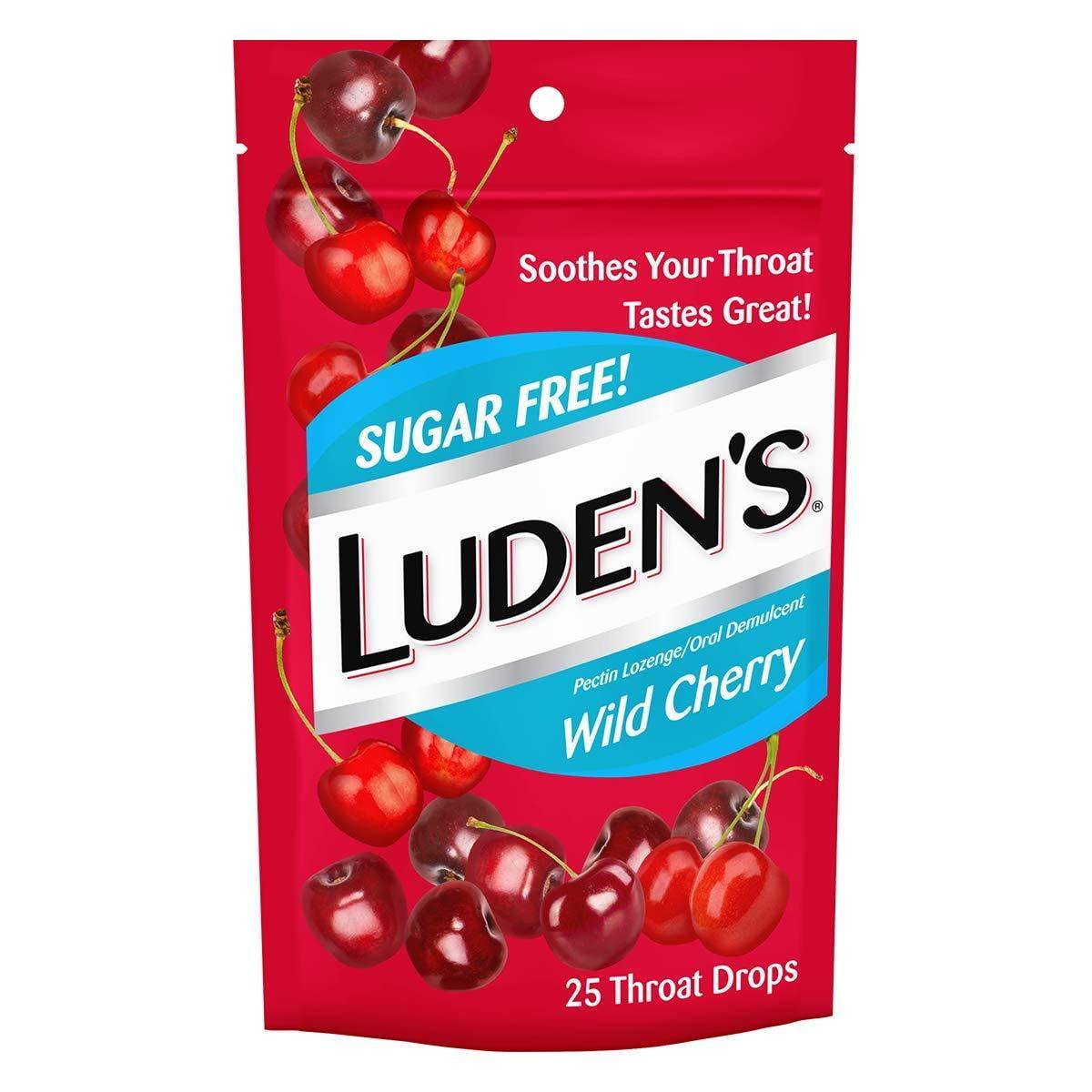 LUDENS BAG SUGAR FREE CHERRY 25CT