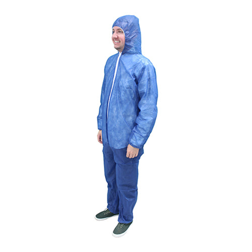 COVERALL SMS ZPR FRNT HD&BTS XL 40CT DS