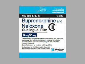 BUPRNPH/NALOX FL 8-2MG 30 SL   C3