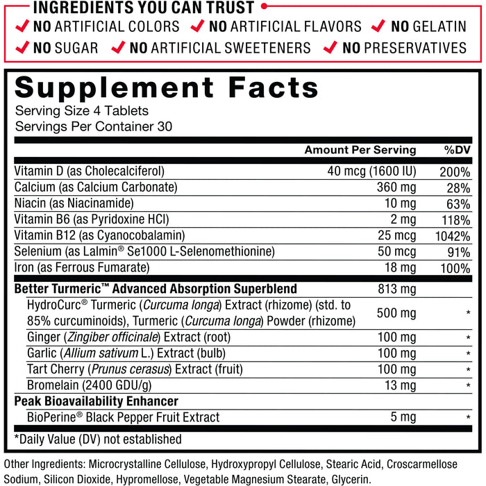 BETTER TURMERIC CW 1200MG 60 JNT