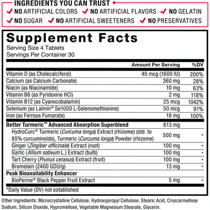 BETTER TURMERIC CW 1200MG 60 JNT