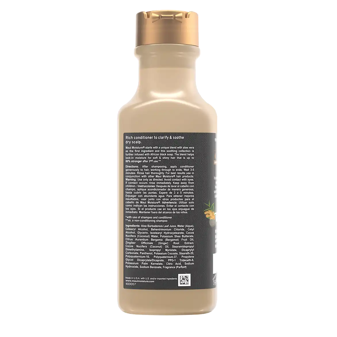 Maui Moisture Conditioner Black Soap 13oz Clarify/Soothe
