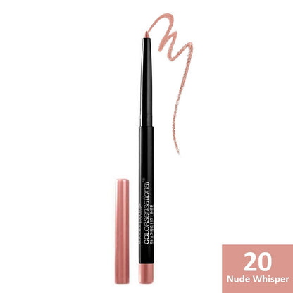 MAYBELLINE New York Color Sensational Shaping Lip Liner, 105 Nude Whisper, 0.01 oz