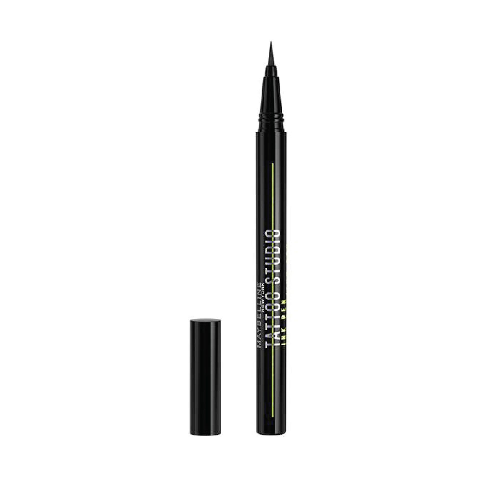 MAYBELLINE New York Tattoo Studio Ink Pen Eyeliner Makeup, Up To 24 Hours Of Wear, Matte Black, 0.03 oz