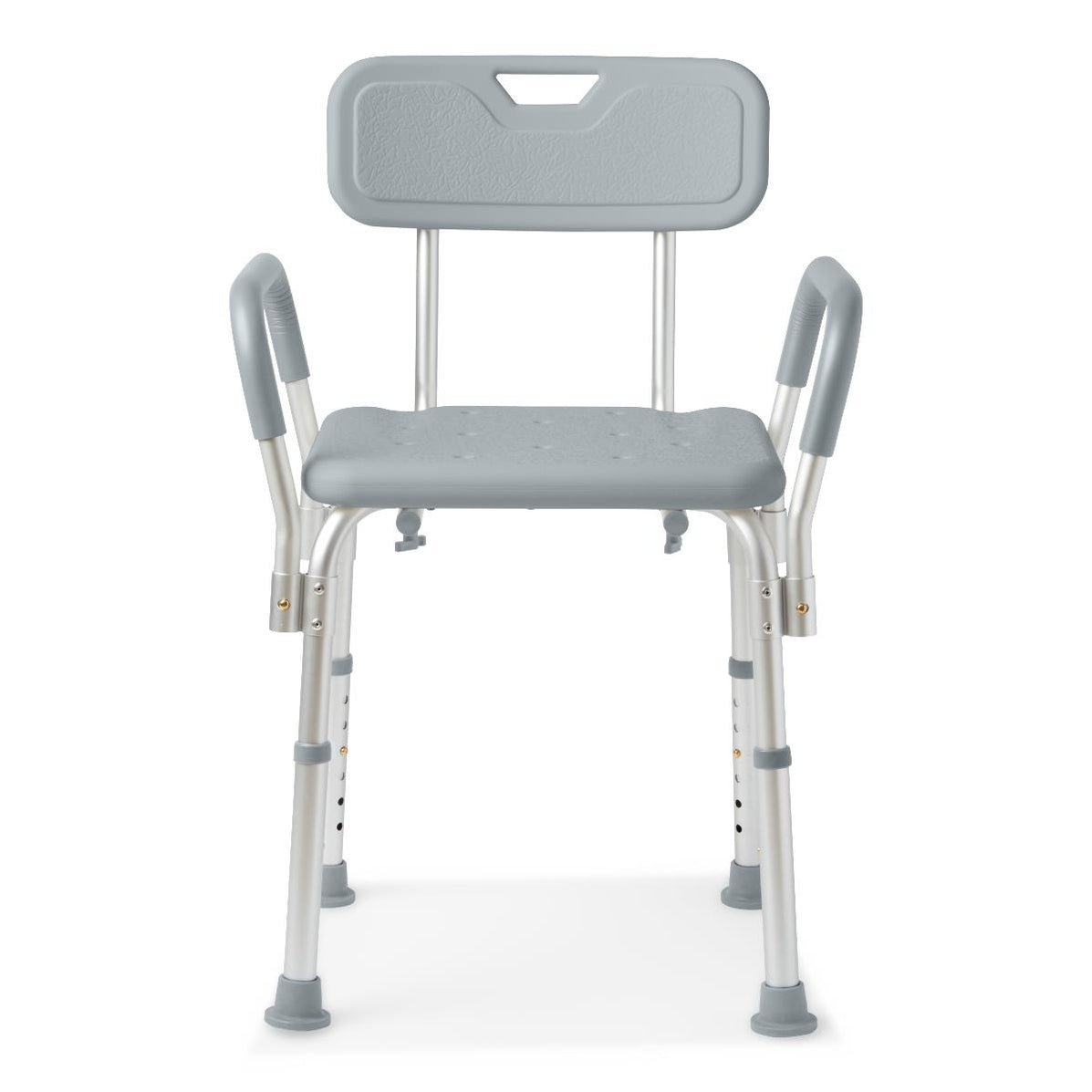 BATH BENCH W/BACK EQ ADJ ALU