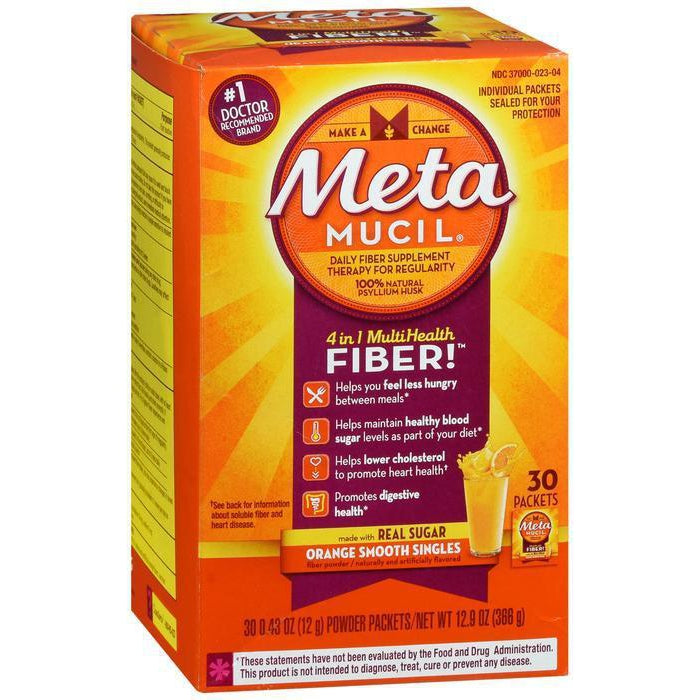 METAMUCIL FIBER PK 30 ORANGE SF
