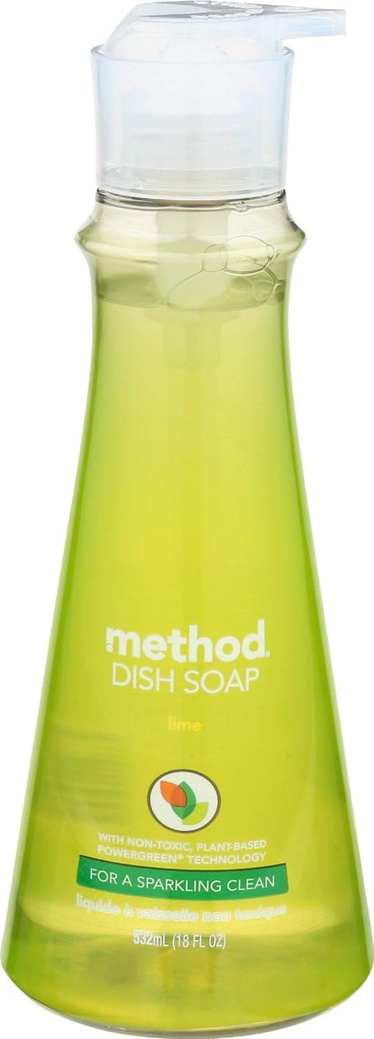METHOD DISH SOAP LQ 6X18OZ LIME