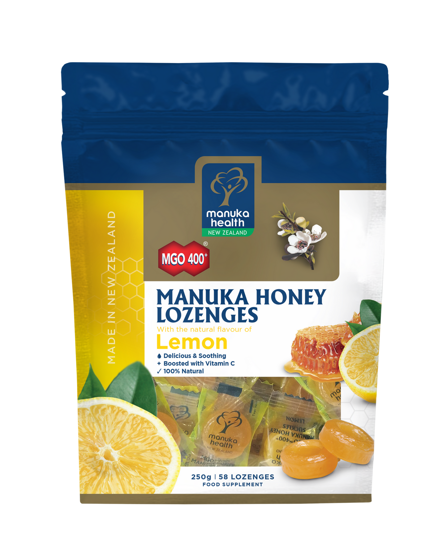MANUKA HEALTH LOZ,HNY,MGO,400+,BLKCRNT
