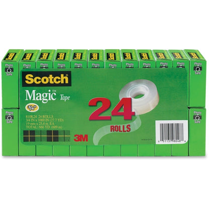 3M  Scotch Magic Tape Transparent 3/4" x 18 yds