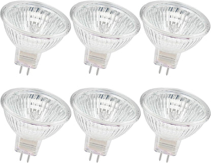 GE Lighting 50W Halogen MR16 Light Bulb Warm White: Dimmable, 850 Lumens, GU5.3 Base, 3050K, Suitable for Damp Locations