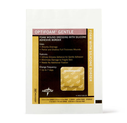 OPTIFOAM GNTL BORDR FOM DRS 5X5 10CT MED