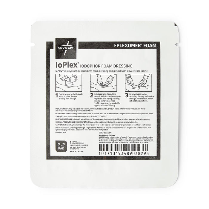 IOPLEX IODOPHOR FOAM DRS 8CT MED