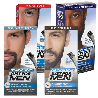 JUST FOR MEN MUSTACHE GEL REAL BLACK