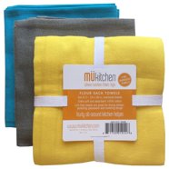 Mukitchen Flour Sack Kitchen Towel - Café, 24" x 36", 3 Count