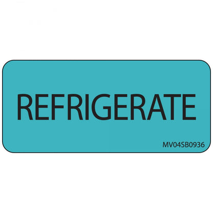 RX LABEL 40391 REFRIGERATE BLUE 1000CT
