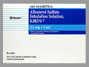 ALBUTEROL SUL AH0.083%60X3UD5/PCH