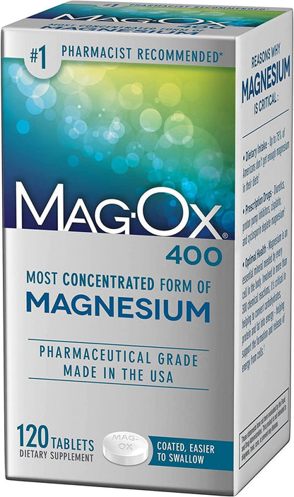 MAG-OXIDE 400 MG TAB 120CT NAT BLEND