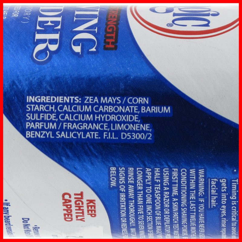Magic Shaving Powder Blue 5oz Regular Strength