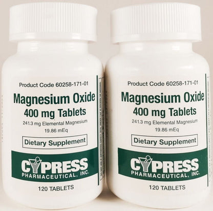 MAGNESIUM OXIDE 400MG TAB 120