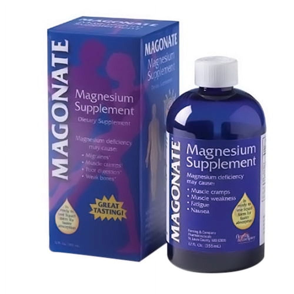 MAGONATE MAGNESIUM SUPPLEMENT LIQ 12OZ