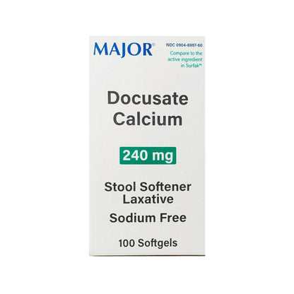 DOCUSATE CALCIUM 240 MG SGC 100