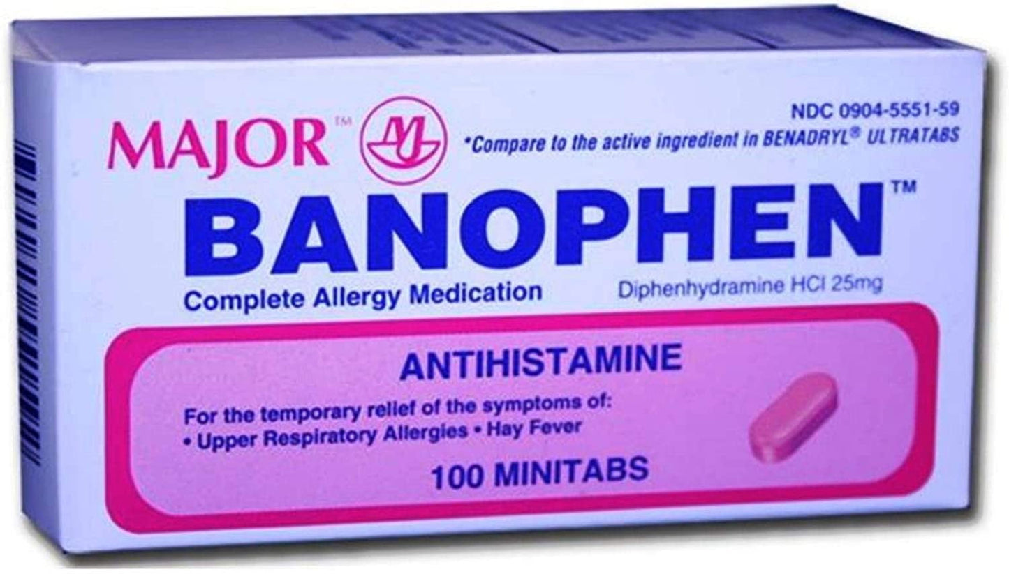 BANOPHEN CP 25MG 100