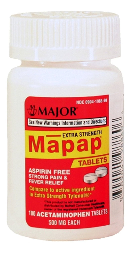 MAPAP CP 500MG 100 UNBOXED