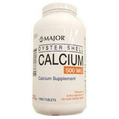 OYSTER SHELL CALCIUM 500 MG TAB 1000