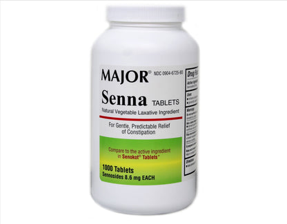 SENNA LAXATIVE 8.6 MG TAB 1000