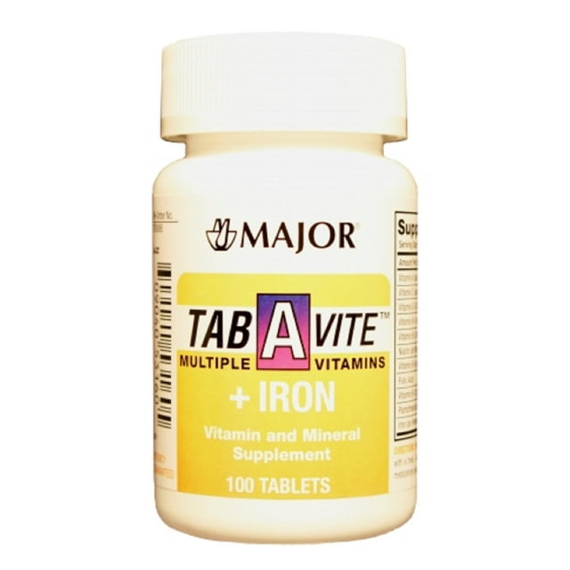 TAB-A-VITE MULTIVITAMIN W/ IRON TAB 100