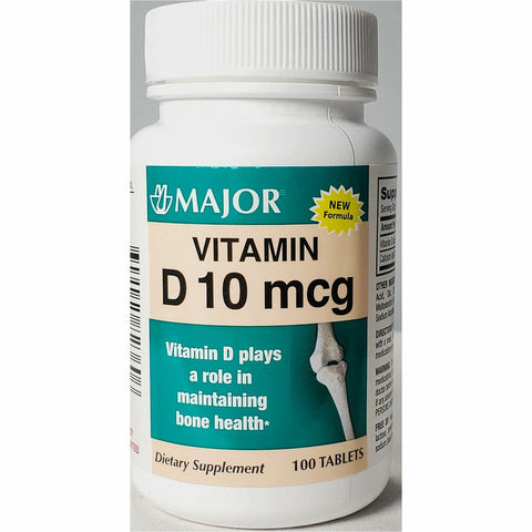 VIT D 400IU TABLET 100CT MAJOR