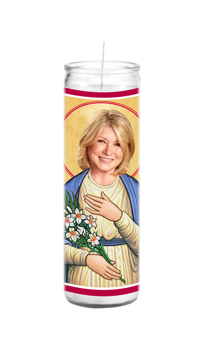 Star Candle Prayer Candle, 8in - Saint Martha