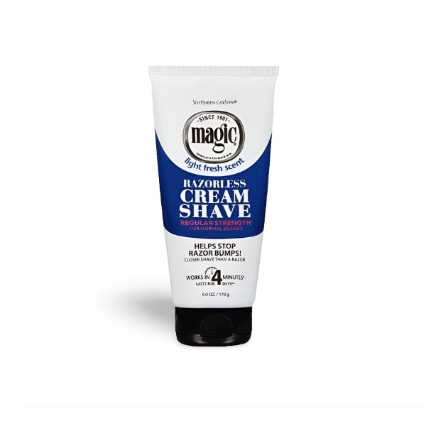 Magic Razorless Cream Shave Regular Strength 6oz