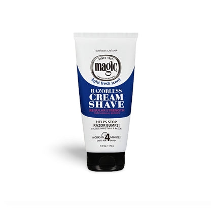 Magic Razorless Cream Shave Regular Strength 6oz